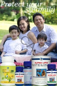 Happy Asian Family with Colostrum Products