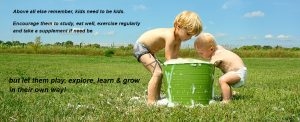 children playing with water - colostrum australia