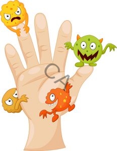 germs on hand - colostrum