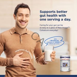 Alpha lipid lifeline Colostrum Drink support gut health