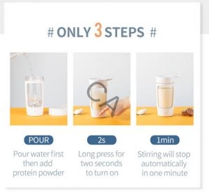 3 steps to mix drink