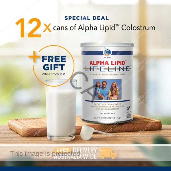 alpha lipid lifeline colostrum 12 can offer plus free gift