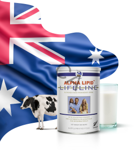 Australian flag with alpha lipid lifeline